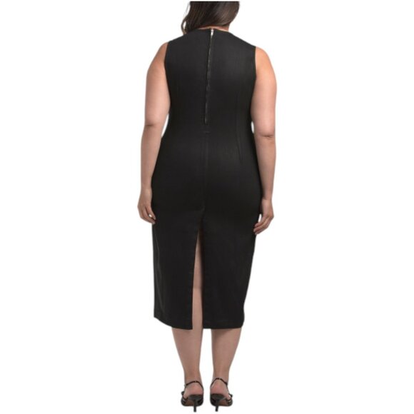 WARP + WEFT Plus Coated Denim Dress - Picture 2 of 3